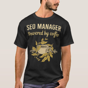 Camiseta Equipado com Café - Gerenciador do SEO