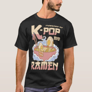 Camiseta Equipado com K-Pop e Ramen - KPOP