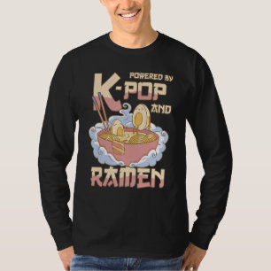 Camiseta Equipado com K-Pop e Ramen - KPOP 1