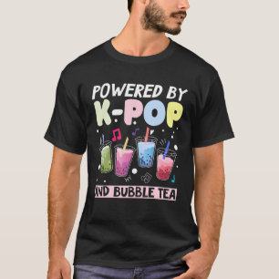 Camiseta Equipado Com Kpop E Chá De Bolha - Coreano - Boni