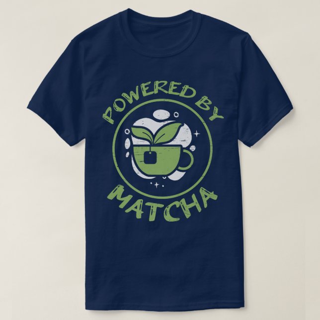 Camiseta Equipado com Matcha Bubble Tea Matcha Premium (Frente do Design)