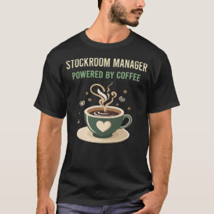 Camiseta Equipado Com O Gestor Do Café Stockroom