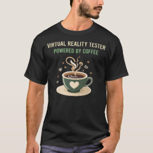 Camiseta Equipado Com O Testor De Realidade Virtual Do Café