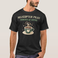 Equipado Com Piloto De Helicóptero De Café