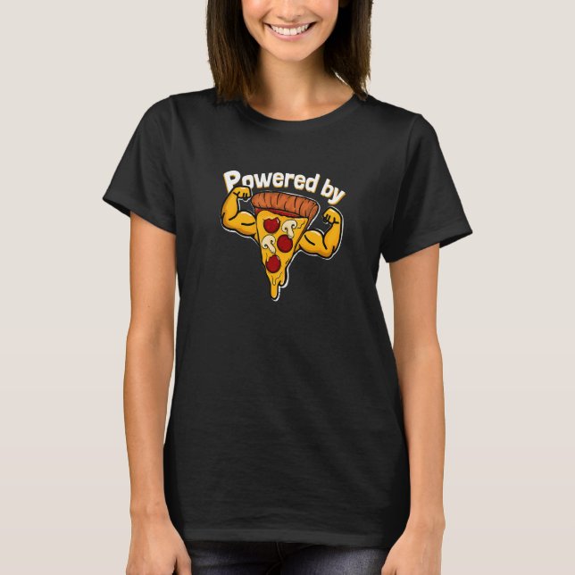 Camiseta Equipado Com Pizza Gym (Frente)