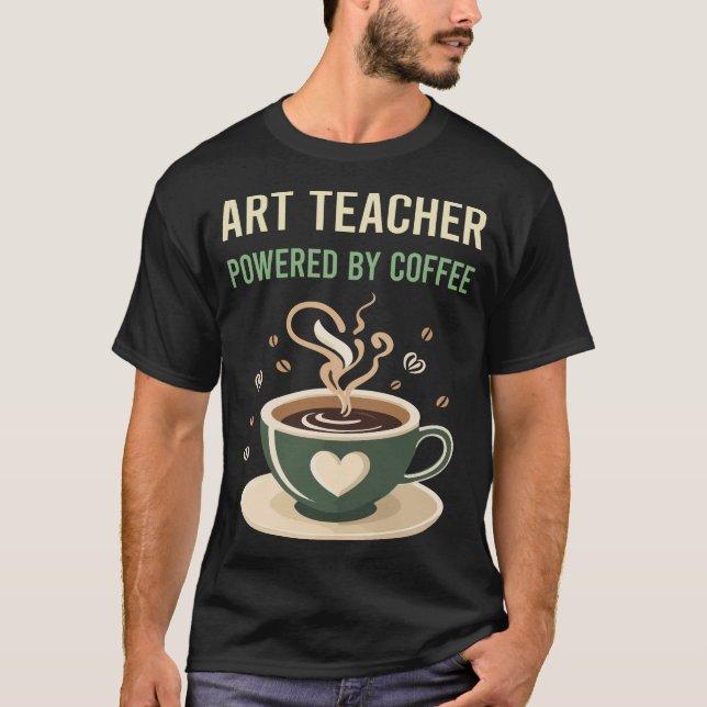 Camiseta Equipado Com Professores De Arte Do Café (Frente)