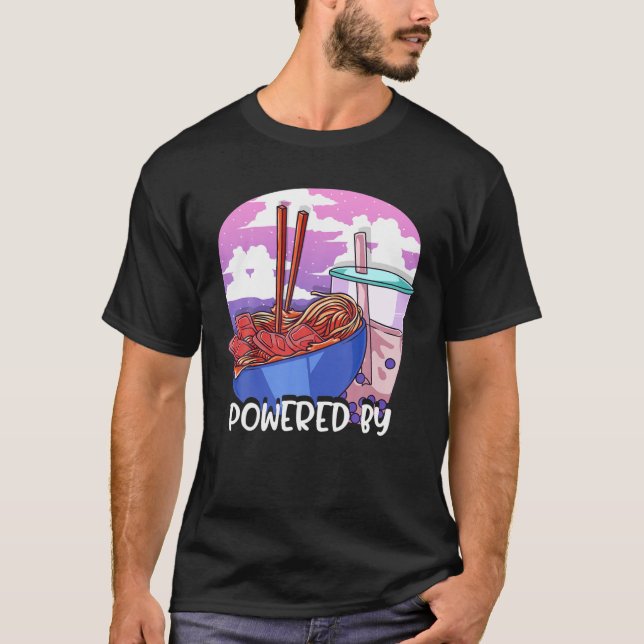 Camiseta Equipado Com Ramen (Frente)