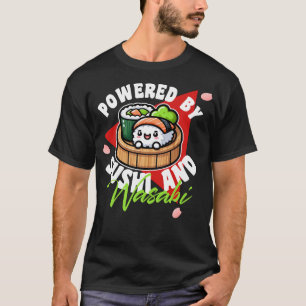 Camiseta Equipado com Sushi e Wasabi