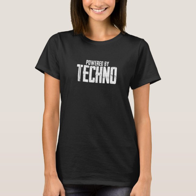 Camiseta Equipado Com Techno Music Edm (Frente)