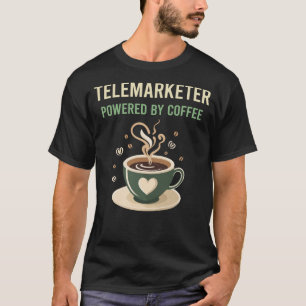 Camiseta Equipado Com Telemarketer De Café