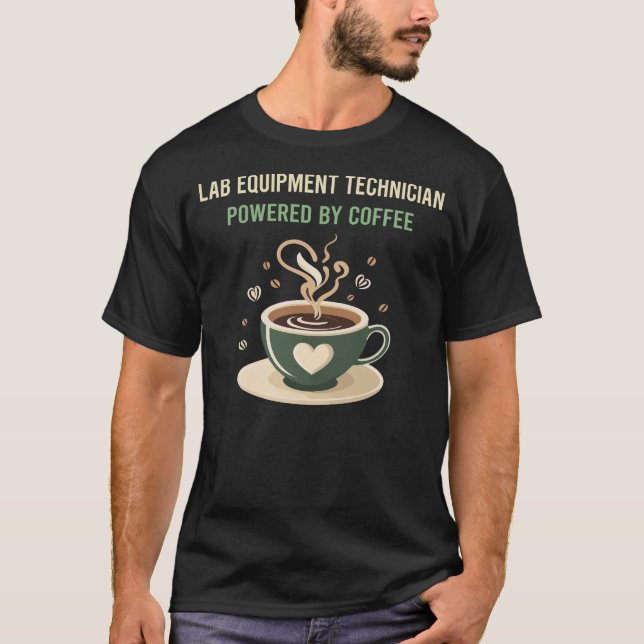 Camiseta Equipado Com Um Técnico De Equipamento De Laborató (Frente)