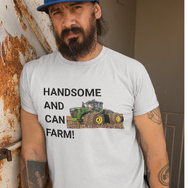 Camiseta Equipamento bonito e Fazenda de trator engraçado