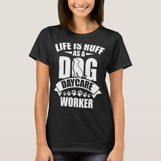 Camiseta Equipamento de Cachorro de Brincar Fornece creche  (Frente)