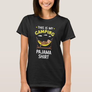 Camiseta Equipamento de Camping Tenda Preguiça no Rede Este