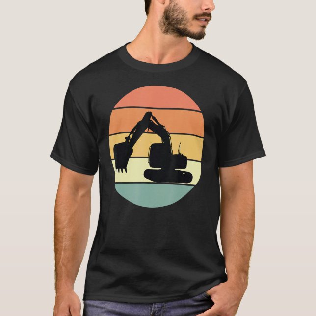 Camiseta Equipamento de Construção Pesada de Roupa de Escav (Frente)