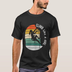 Camiseta Equipamento de Escalada Climb Like A Girl Kids Mul