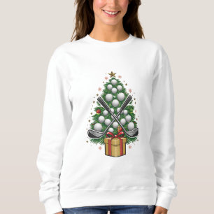 Camiseta Equipamento de Golfe Árvore de Natal Golfe de Nata