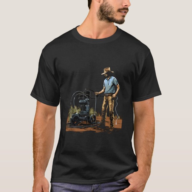 Camiseta Equipamento de irrigação por fazenda Aquecedor de  (Frente)