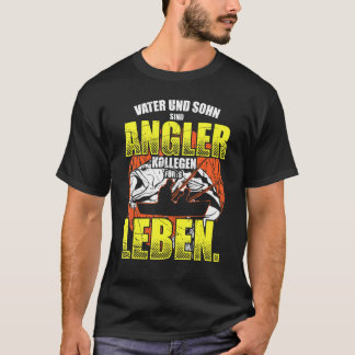 Camiseta Equipamento de pesca engraçado Fischer Pai e Pesca