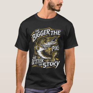 Camiseta Equipamento de Pescador de Lúcio Pescaria de Lúcio