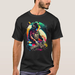 Camiseta Equipamento Djing Rave Acid Techno Costume Space D