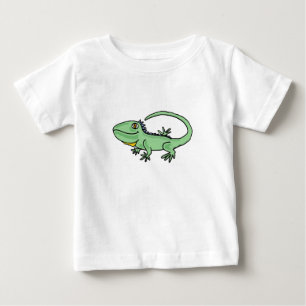 Camiseta Equipamento do bebê da iguana dos desenhos