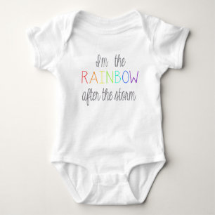 Camiseta Equipamento do bebê do arco-íris