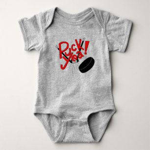 Camiseta Equipamento engraçado do bebê do hóquei