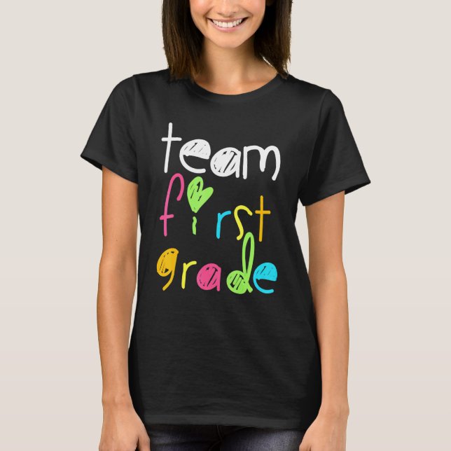 Camiseta Equipe 1º Grau De rua De Volta À Escola (Frente)