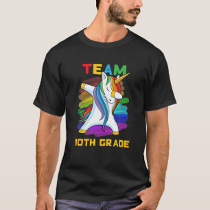 Camiseta Equipe 10º GRAU Unicórnio A Voltar À Diversão