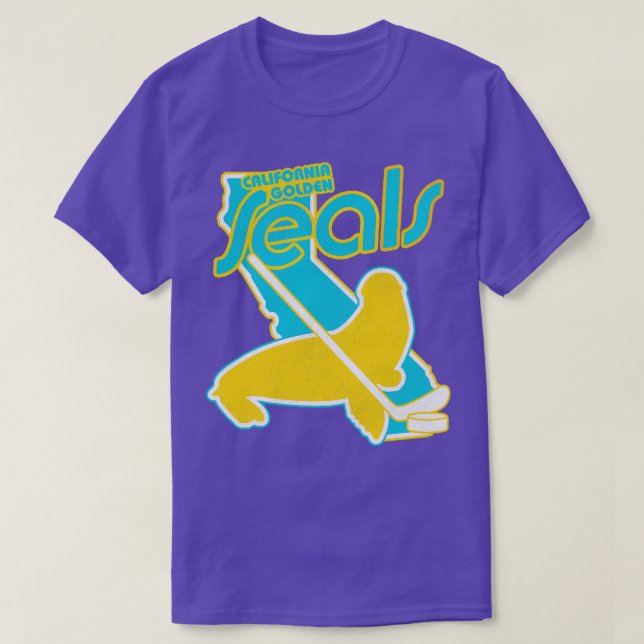 Camiseta Equipe 1 de hóquei em focas de Ouro na Califórnia (Frente do Design)