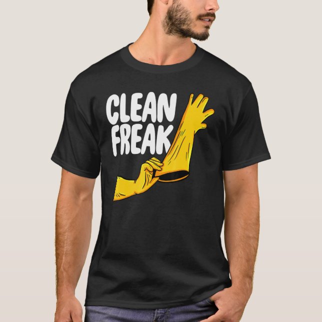 Camiseta Equipe 1 Limpa de Limpeza de Mulheres de Freak Lim (Frente)