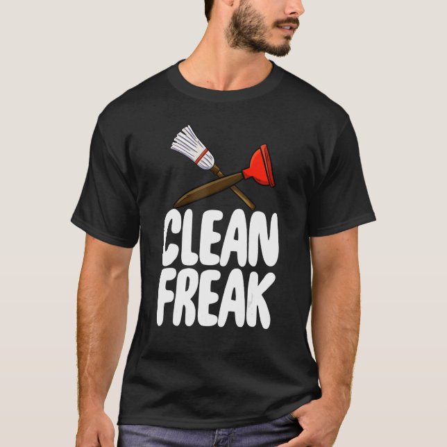 Camiseta Equipe 2 de limpeza de mulheres limpas do Freak li (Frente)