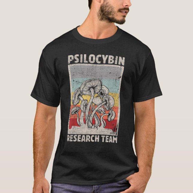 Camiseta Equipe 2 de pesquisa de Psilocybin de Mushroom Ret (Frente)