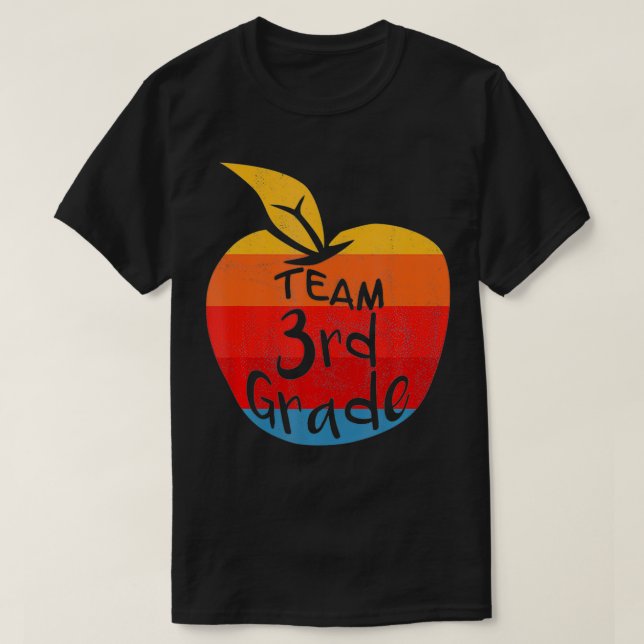 Camiseta Equipe 3º ano 3º de boas-vindas de volta à escola (Frente do Design)