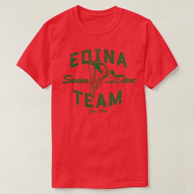 Camiseta Equipe 3 de mergulho da Natação Edina (Frente do Design)