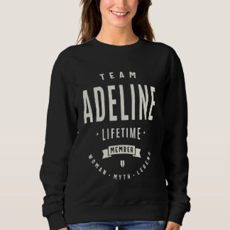 Camiseta Equipe Adeline Lifetime Membro Nome Funny Adeline