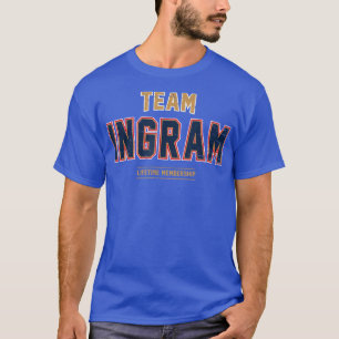 Camiseta Equipe Afastada Ingram Apelido da Família Orgulhos