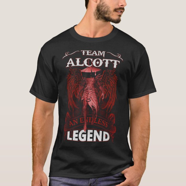 Camiseta Equipe ALCOTT - Uma LENDA Sem Fim (Frente)