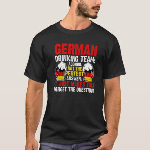Camiseta Equipe alemã de bebendo de álcool Equipe alemã de