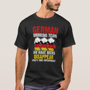 Camiseta Equipe alemã de bebendo fazemos equipe de bebendo