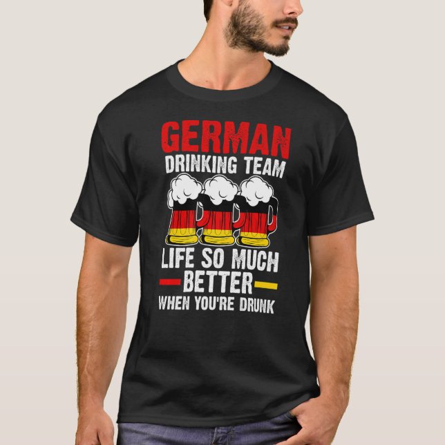 Camiseta Equipe alemã de bebendos (Frente)