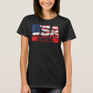 Camiseta Equipe Americana de Remoção de Esportes Patriótico
