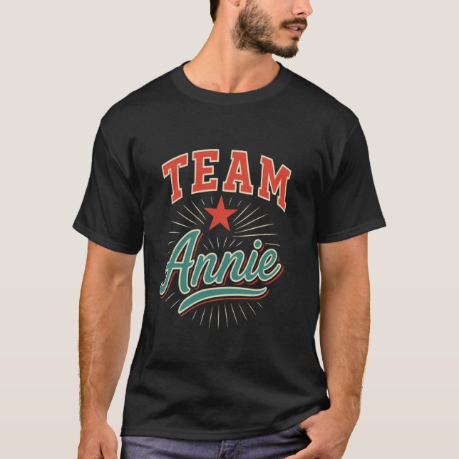 Camiseta Equipe Annie Nome Suporte Annie (Frente)