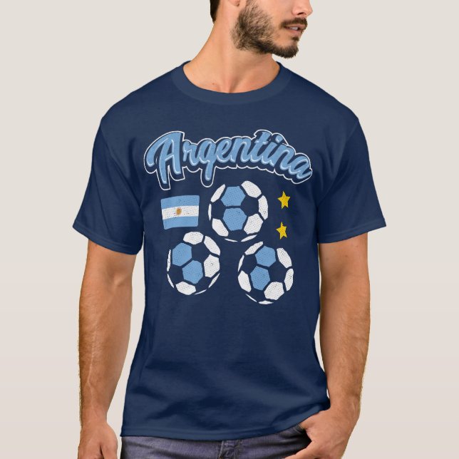 Camiseta Equipe argentina de futebol de futebol (Frente)