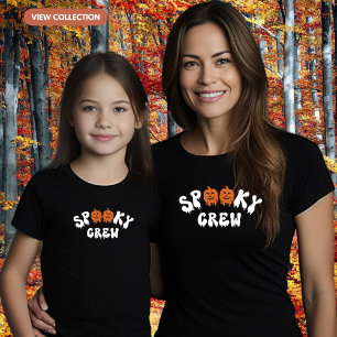 Camiseta Equipe Assustadora de Halloween Família Conjuntos 