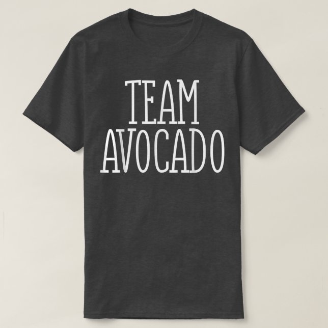 Camiseta Equipe Avocado Vegan Funny (Frente do Design)