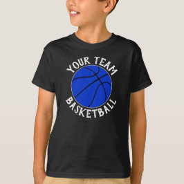 Camiseta Equipe Azul de Basquete, Nome e Número do Jogador