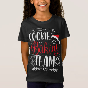 Camiseta Equipe Baking Cookie - Tripulação Natal Gingerbre