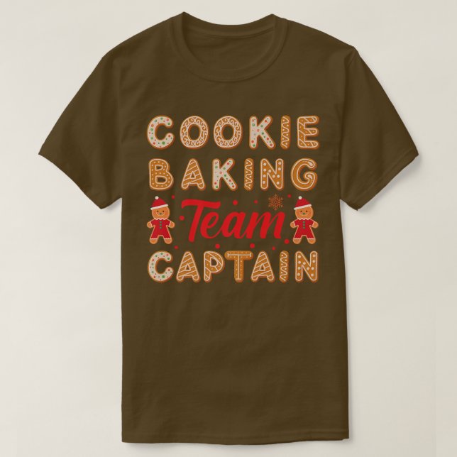 Camiseta Equipe Baking de Cookie Capitão Ginger Baking de N (Frente do Design)